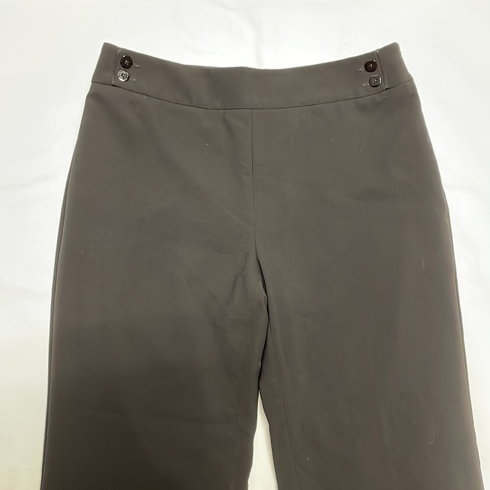 White House Black Market Zide Zip Wide Leg Pants Size 8R - Picture 2 of 5